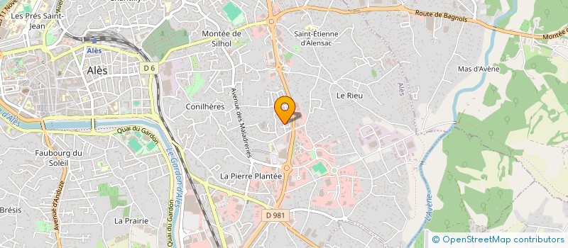 localisation de l'entreprise PM2C  ALES