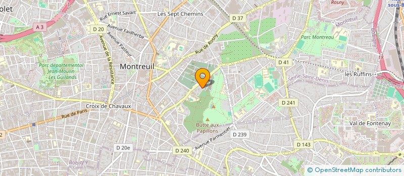 localisation de l'entreprise PMA à MONTREUIL