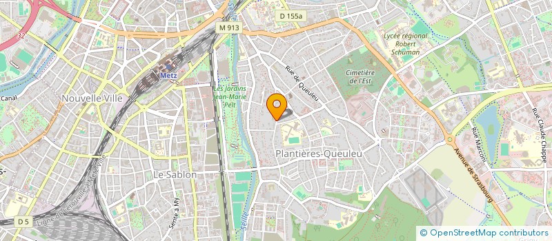 localisation de l'entreprise PMA GAMBETTA  METZ