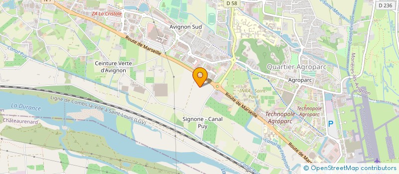 localisation de l'entreprise PMAS  AVIGNON