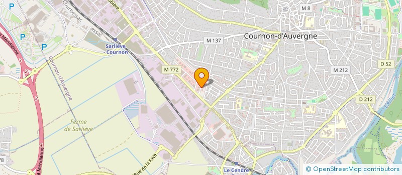localisation de l'entreprise PMB  COURNON-D'AUVERGNE