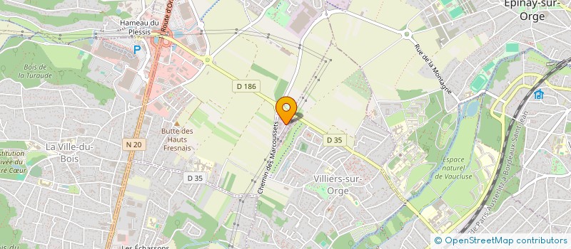 localisation de l'entreprise PMB CONSTRUCTIONS  VILLIERS-SUR-ORGE