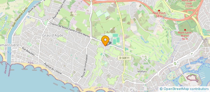 localisation de l'entreprise PMB LOISIRS à AGDE