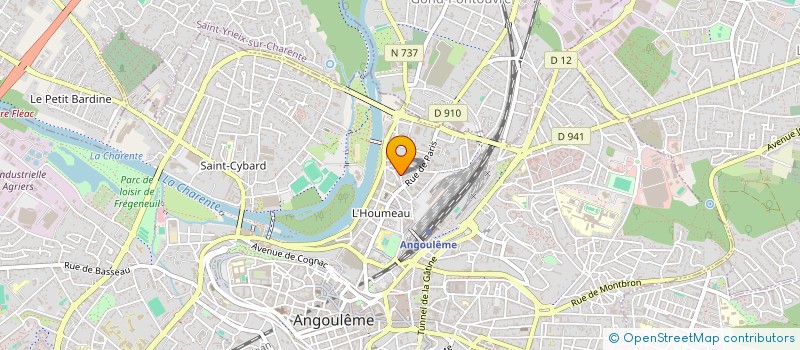 localisation de l'entreprise PMB (POSE MENUISERIE BATIMENT) à ANGOULEME