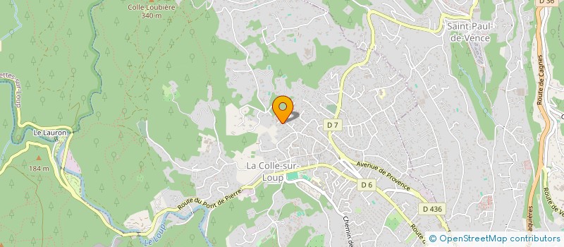 localisation de l'entreprise PMB PROPERTIES SARL à LA COLLE-SUR-LOUP