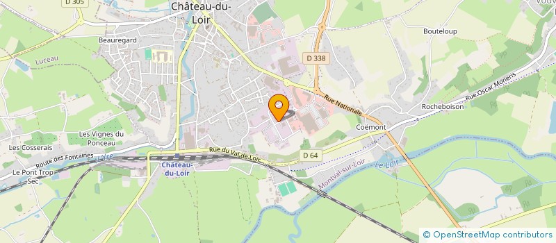 localisation de l'entreprise PMB SERVICES à MONTVAL-SUR-LOIR