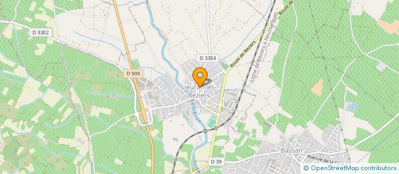 localisation de l'entreprise PMC 4  LIEURAN-LES-BEZIERS