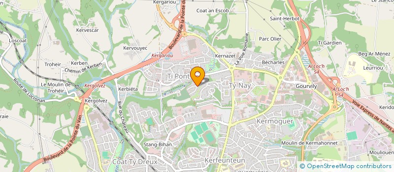 localisation de l'entreprise PMC  QUIMPER