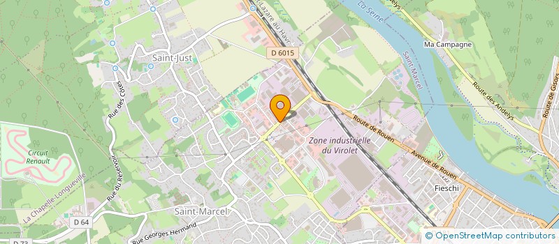 localisation de l'entreprise PMC  ST MARCEL