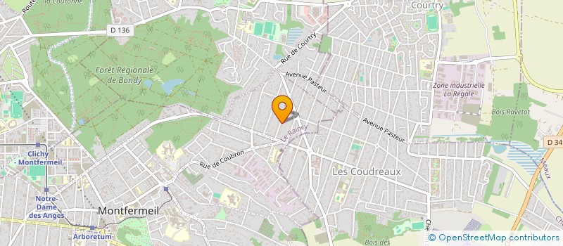 localisation de l'entreprise PMC à MONTFERMEIL