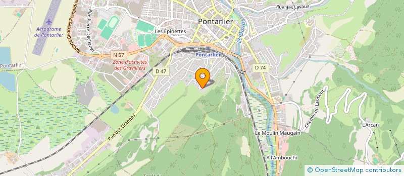 localisation de l'entreprise PMC  PONTARLIER