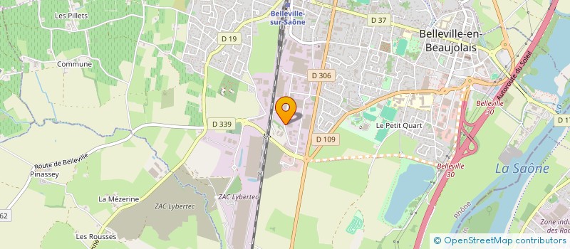 localisation de l'entreprise PMC à BELLEVILLE-EN-BEAUJOLAIS