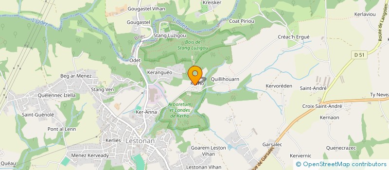 localisation de l'entreprise PMC  ERGUE GABERIC