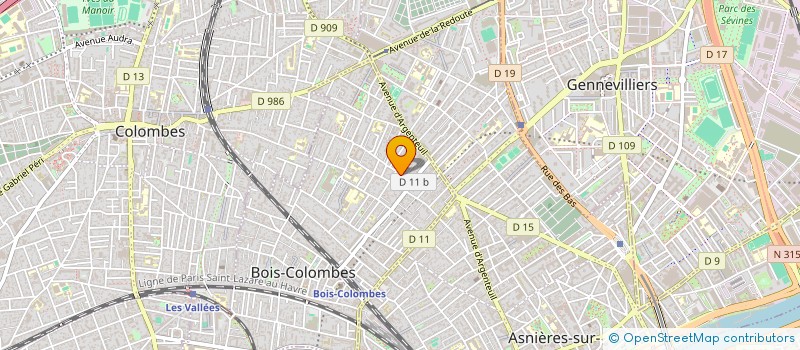 localisation de l'entreprise PMC à BOIS COLOMBES