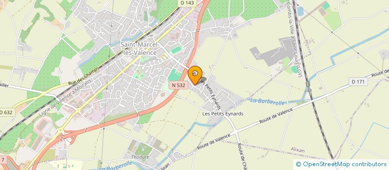 localisation de l'entreprise PMC  SAINT-MARCEL-LES-VALENCE