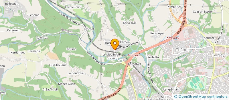 localisation de l'entreprise PMC CONSEIL  QUIMPER