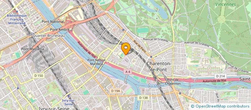 localisation de l'entreprise PMC IMMOBILIER  CHARENTON-LE-PONT