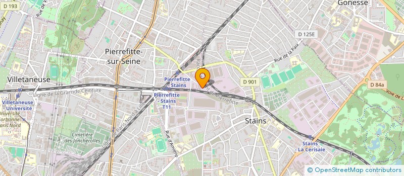 localisation de l'entreprise PMC SARL à STAINS