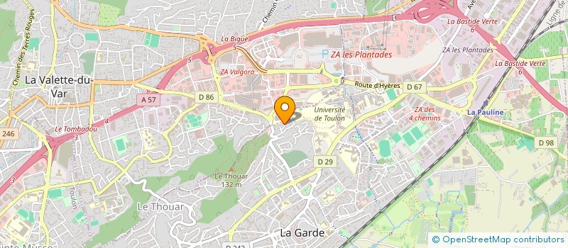 localisation de l'entreprise PMCB à LA GARDE