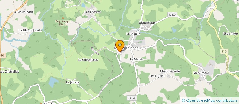 localisation de l'entreprise PMCJ à MAISONNISSES