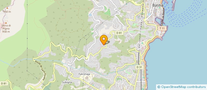 localisation de l'entreprise PMD à BASTIA