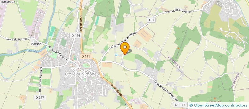 localisation de l'entreprise PMD-CHABRETTES  ETOILE-SUR-RHONE