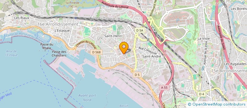localisation de l'entreprise PMDE EQUATORIALCCOCOA COLA BOTTLING COMPANY SL  MARSEILLE