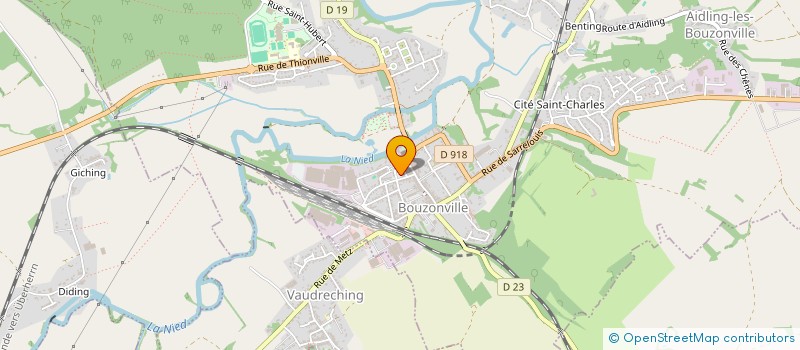 localisation de l'entreprise PMDE SOUDINVEST à BOUZONVILLE