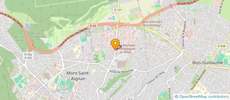 localisation de l'entreprise PME  2S  MONT-SAINT-AIGNAN