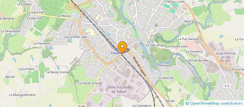 localisation de l'entreprise PME  CLISSON