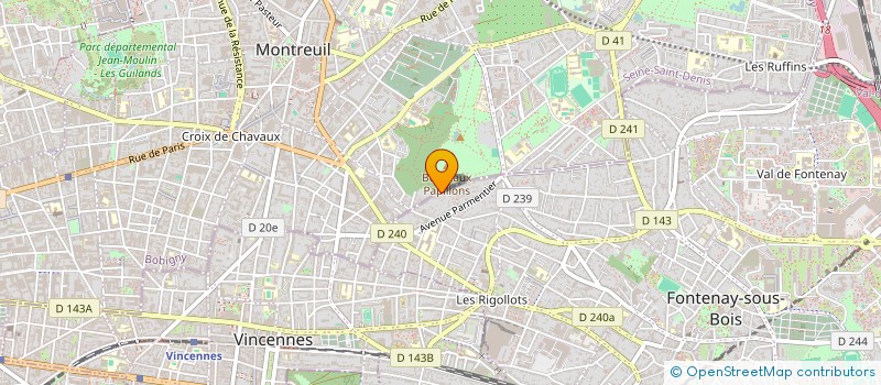 localisation de l'entreprise PME-PROFESSIONNEL DE LA MAITRISE DE L'ENERGIE à VINCENNES