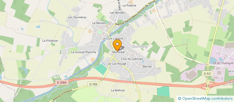localisation de l'entreprise PMEH à DONNERY