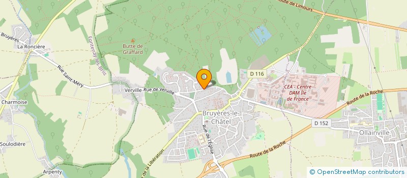 localisation de l'entreprise PMEK INFO-PROD  BRUYERES-LE-CHATEL