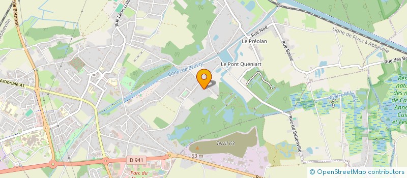 localisation de l'entreprise PMEURIOT HOLDING  BEUVRY