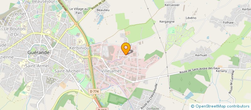 localisation de l'entreprise PMEVENTS à GUERANDE