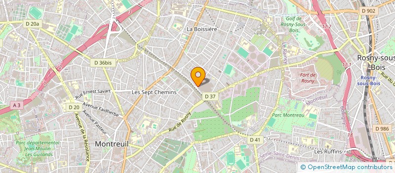 localisation de l'entreprise PMF FINANCES à MONTREUIL