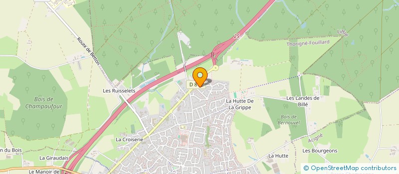 localisation de l'entreprise PMF19  THORIGNE-FOUILLARD