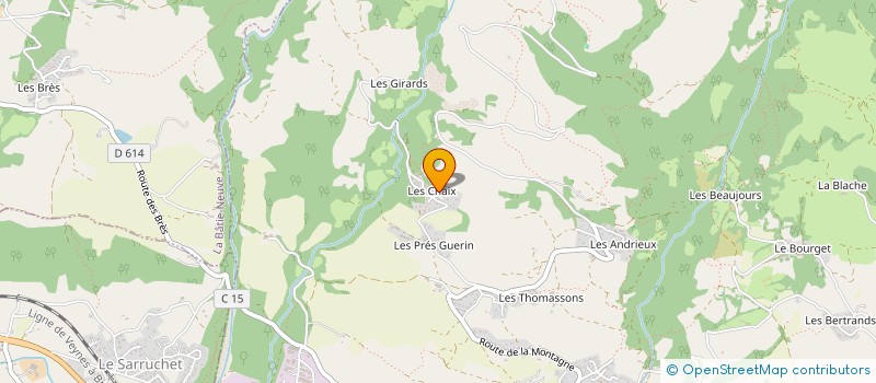 localisation de l'entreprise PMFH  CHORGES