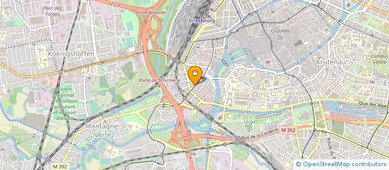 localisation de l'entreprise PMG 2008 à STRASBOURG