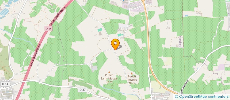localisation de l'entreprise PMG  VENDRES