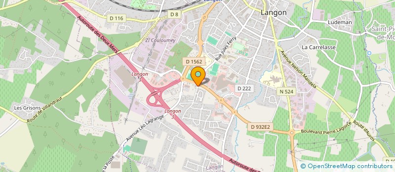 localisation de l'entreprise PMG à LANGON