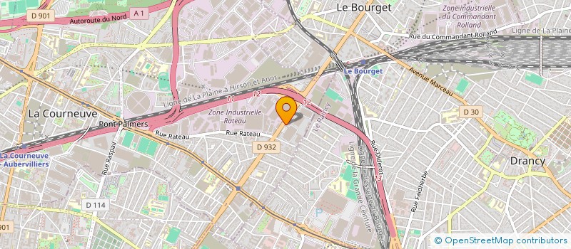 localisation de l'entreprise PMG  LA COURNEUVE