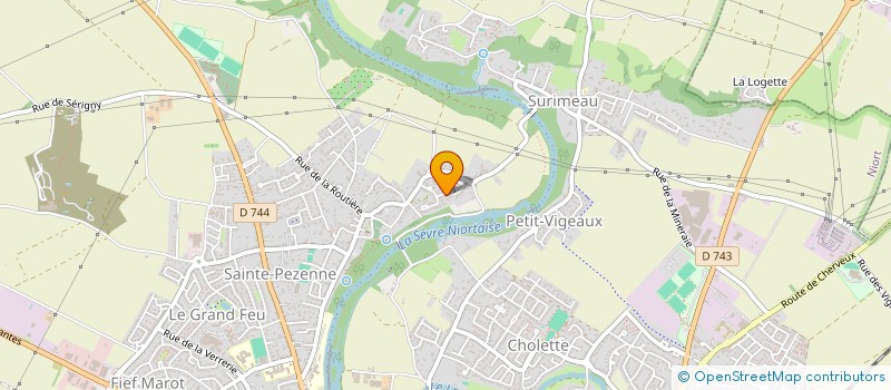 localisation de l'entreprise PMG  NIORT
