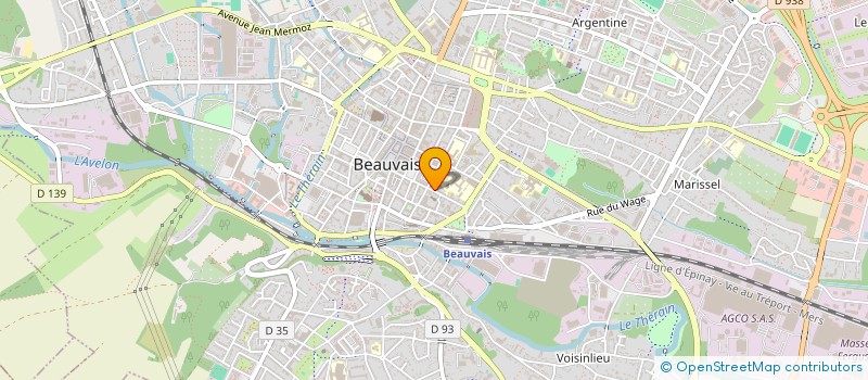 localisation de l'entreprise PMG  BEAUVAIS