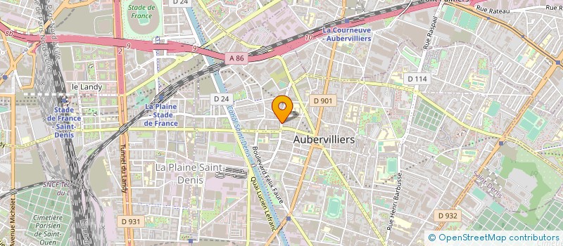 localisation de l'entreprise PMG BATIMENT à AUBERVILLIERS