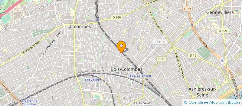 localisation de l'entreprise PMG CONSEIL à BOIS-COLOMBES