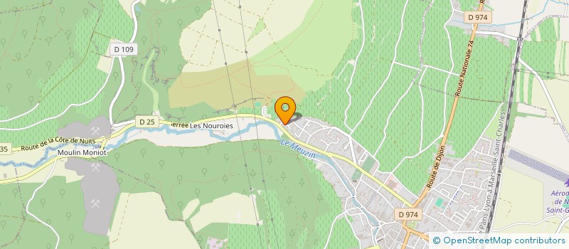 localisation de l'entreprise PMG CONSEILS 21 à NUITS-SAINT-GEORGES