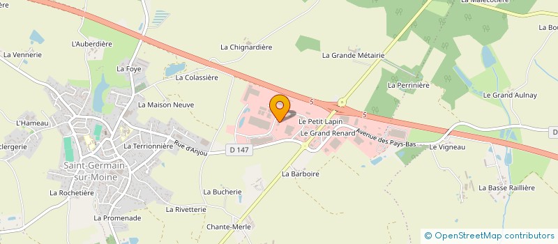 localisation de l'entreprise PMG TEXTILE à SEVREMOINE