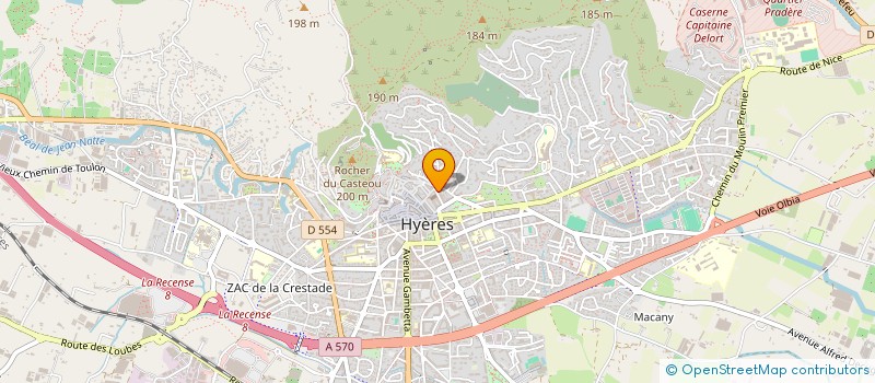 localisation de l'entreprise PMH AVENIR  HYERES