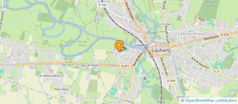localisation de l'entreprise PMH IMMOBILIER à LOUHANS